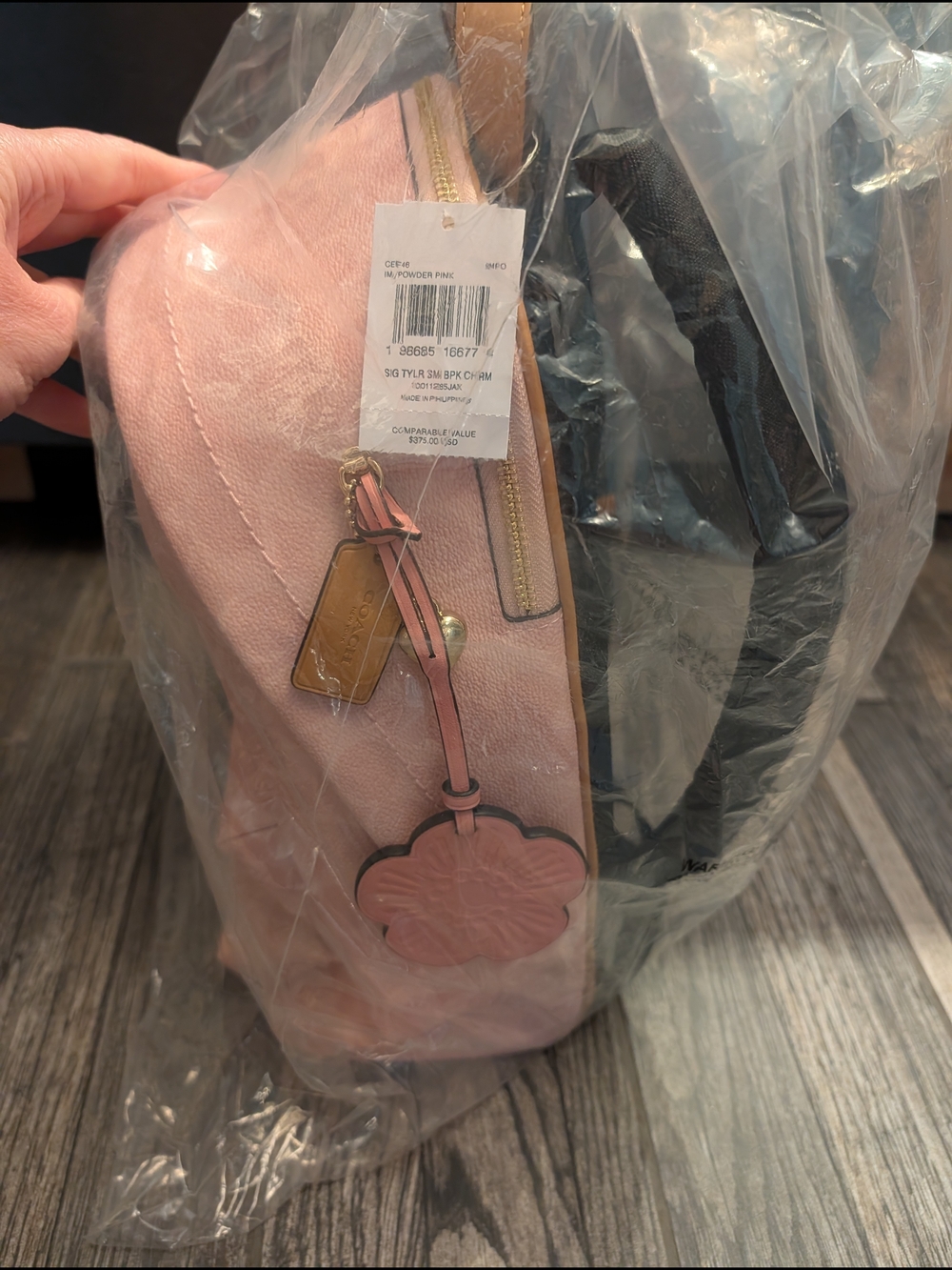 Coach Pink Signature Mini Backpack - Picture 6 of 6